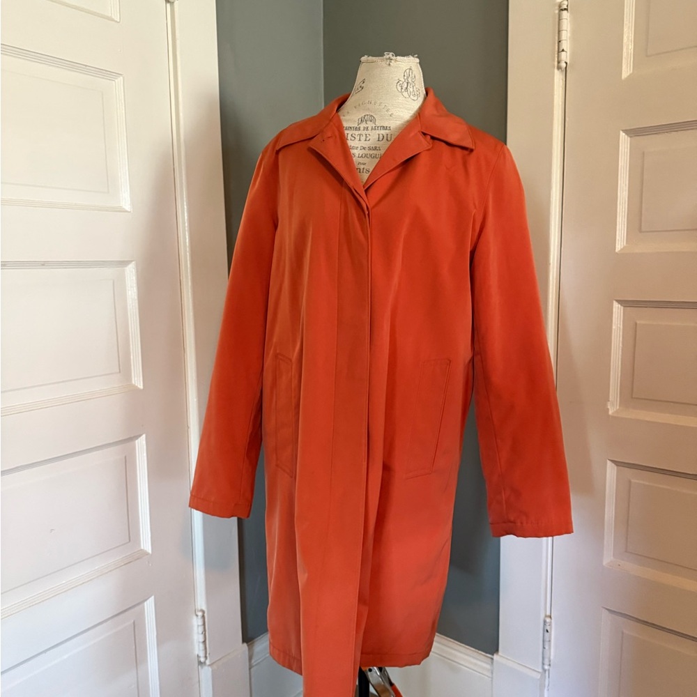 Esprit Vibrant Orange Trench Coat